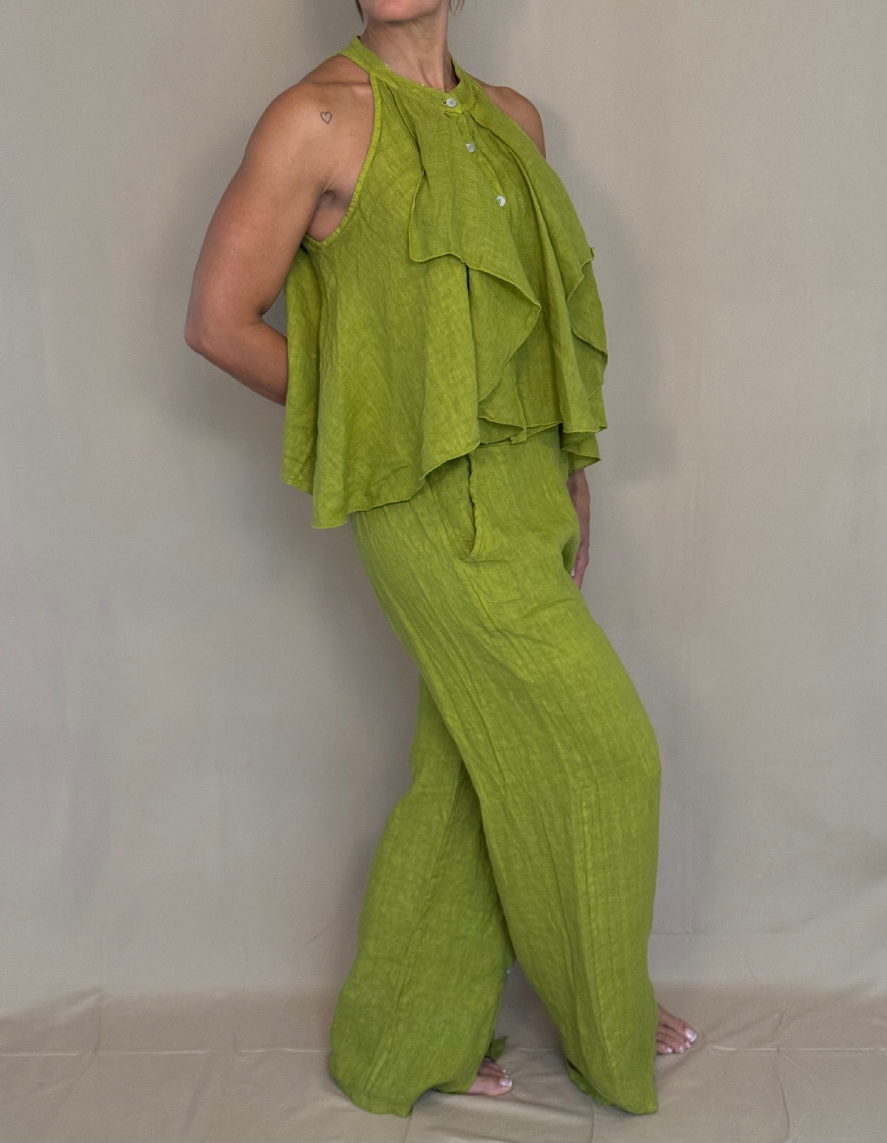 Pistachio Linen Muse Set