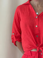 Red Ruby Linen set