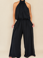 Halter Wide-Leg Jumpsuit