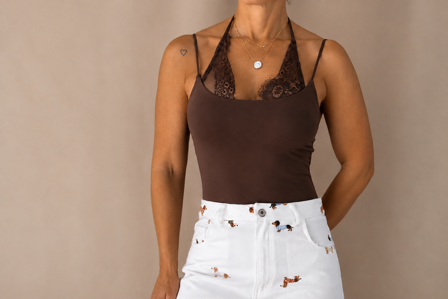 Mocha Lace Bodysuit