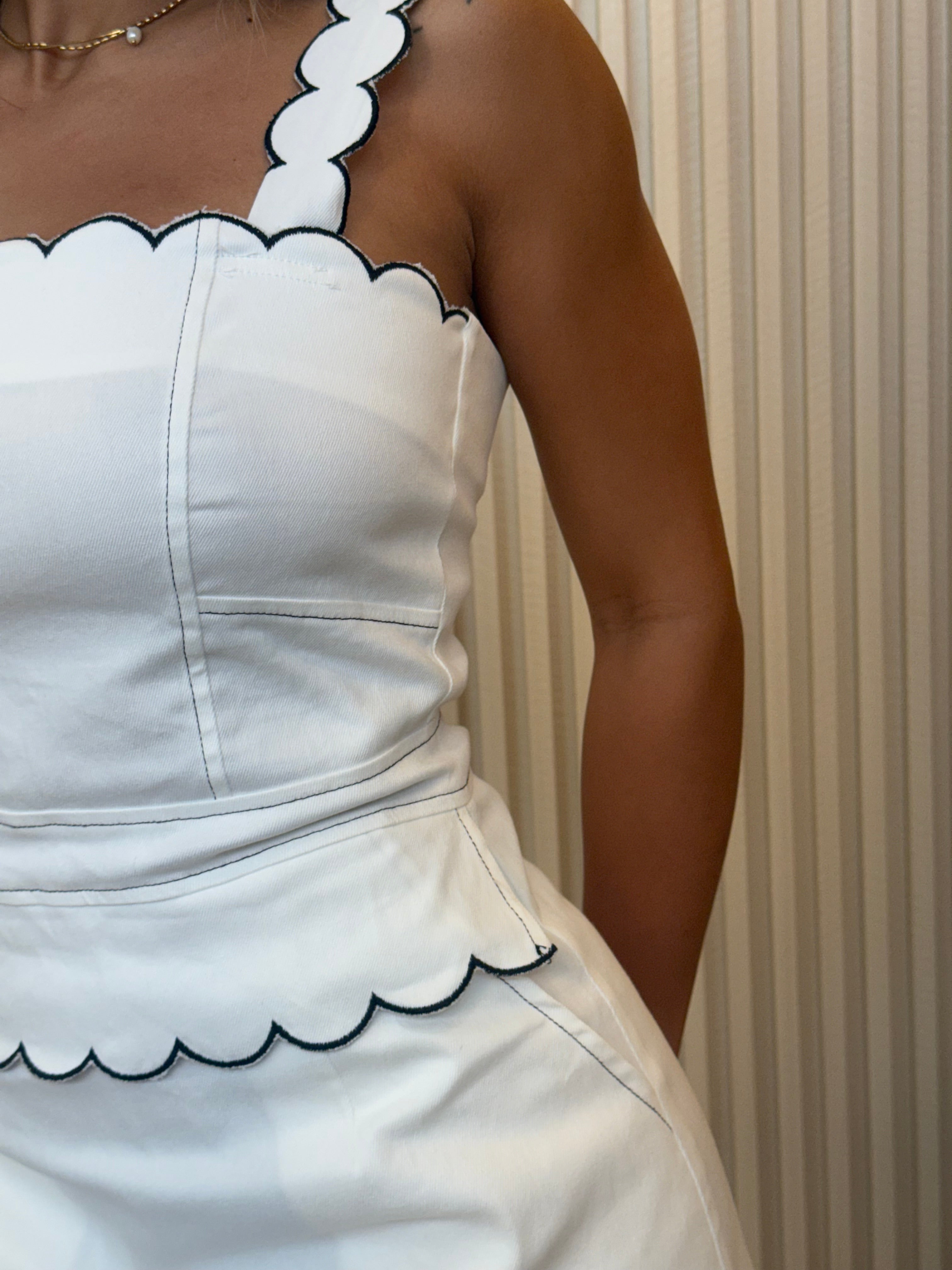 Scallop Mini Dress