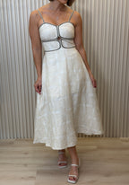 Braid Cotton Midi Dress