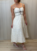 Braid Cotton Midi Dress