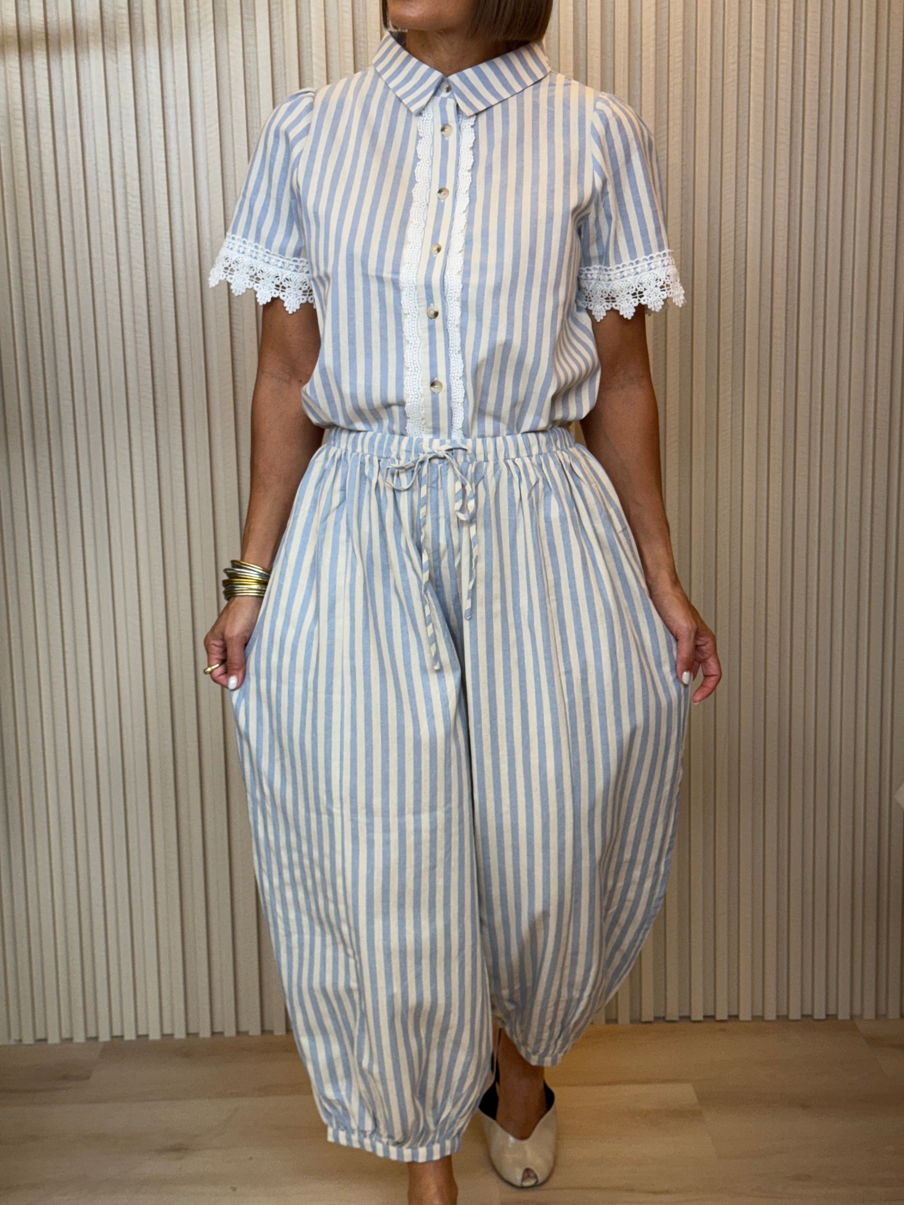 Barrel Stripe Lace Set