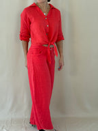Red Ruby Linen set