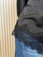 Asymmetric Lace Blouse