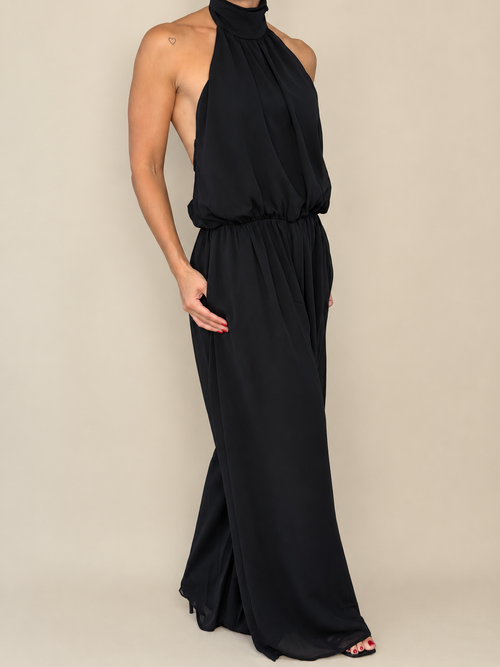 Halter Wide-Leg Jumpsuit