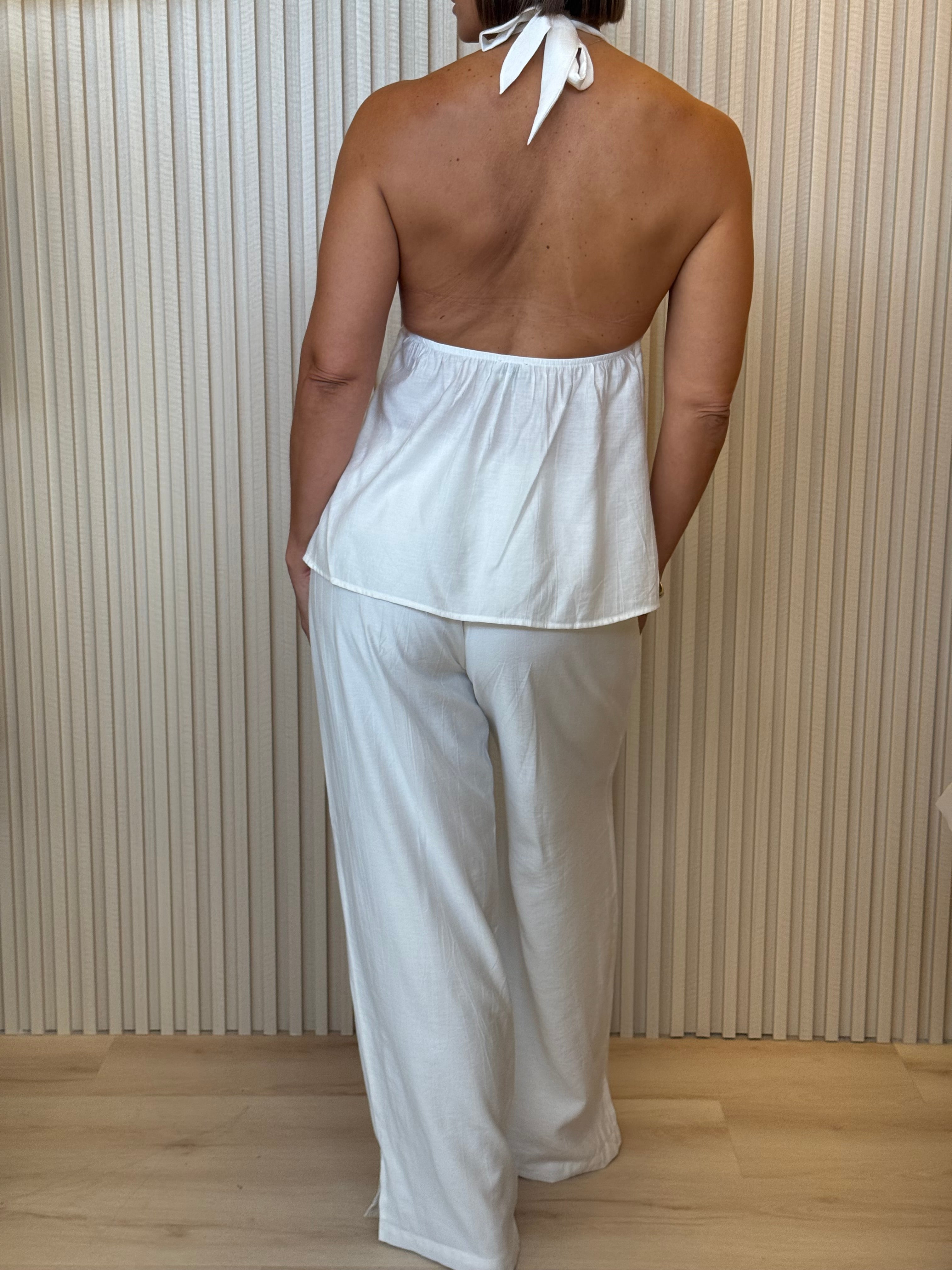 Ladies Woven Halter Set