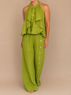 Pistachio Linen Muse Set