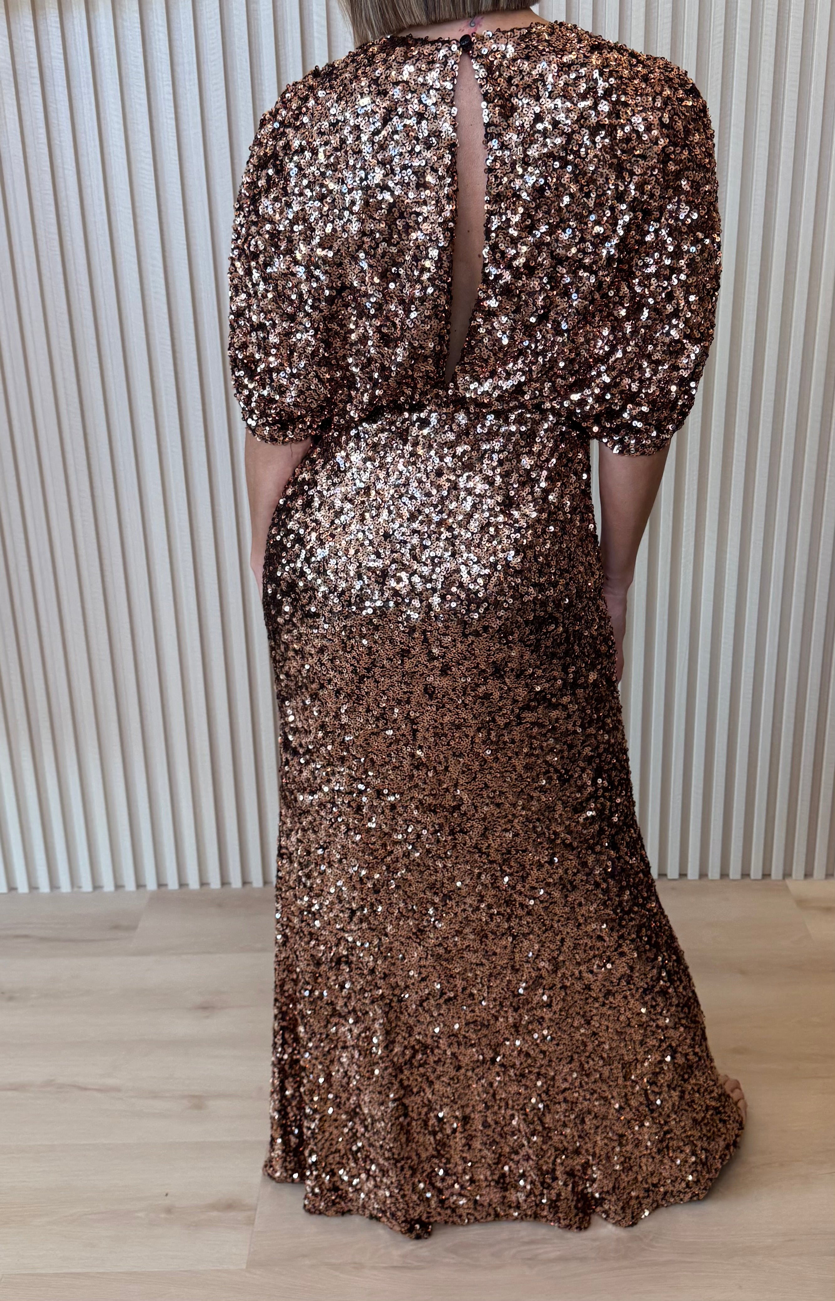 Celestial Bronze Sequin Dress