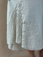 Ivory Grace Linen Dress