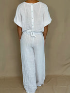 White Linen Lounge Set