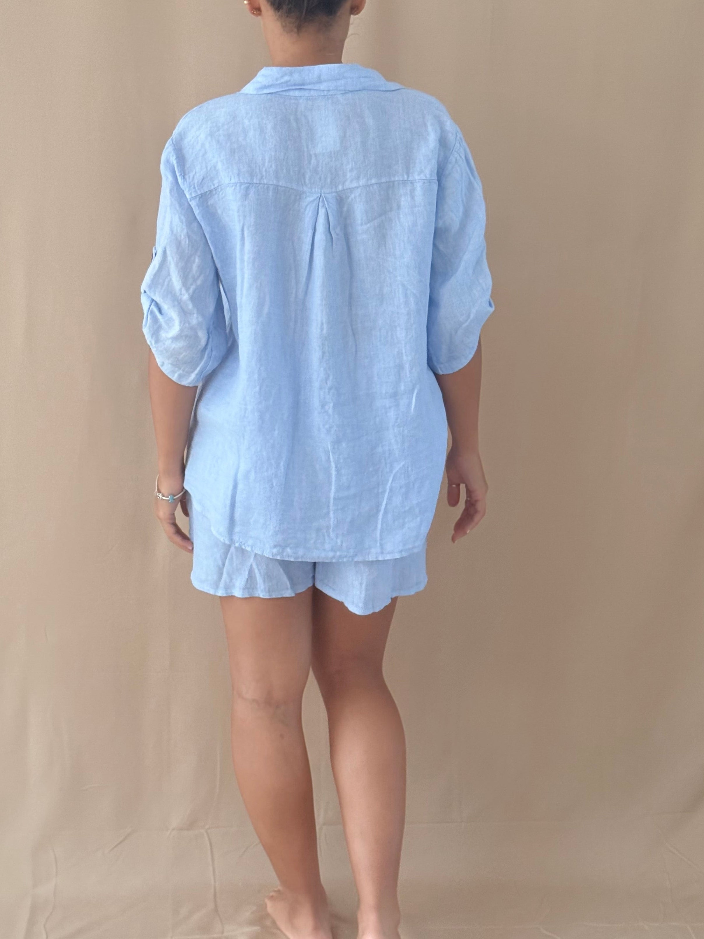 Soft Sky Linen Set