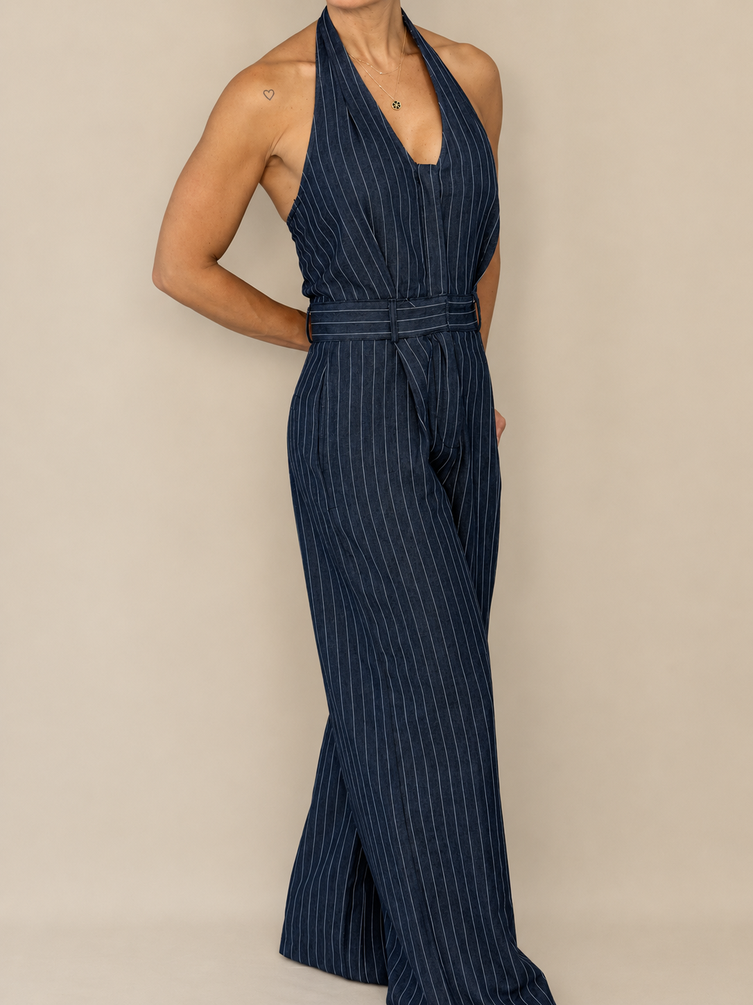 Striped Jumpsuit