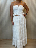 Embroidered White Set