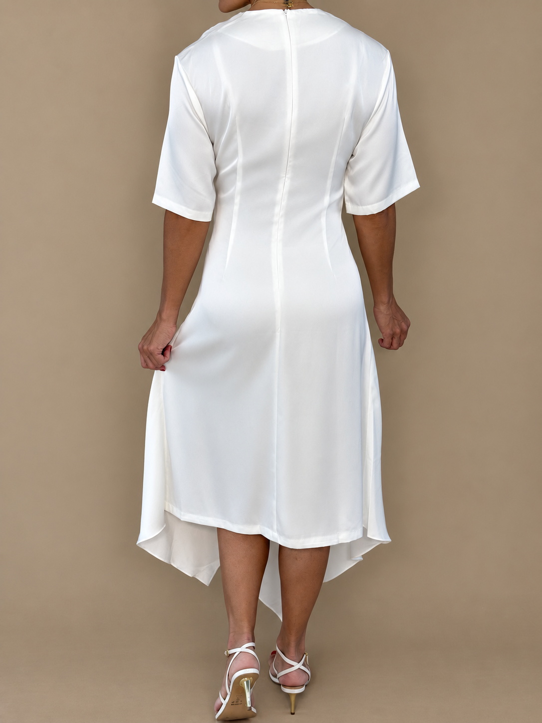 Satin Asymmetrical Dress