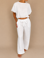 White Linen Lounge Set