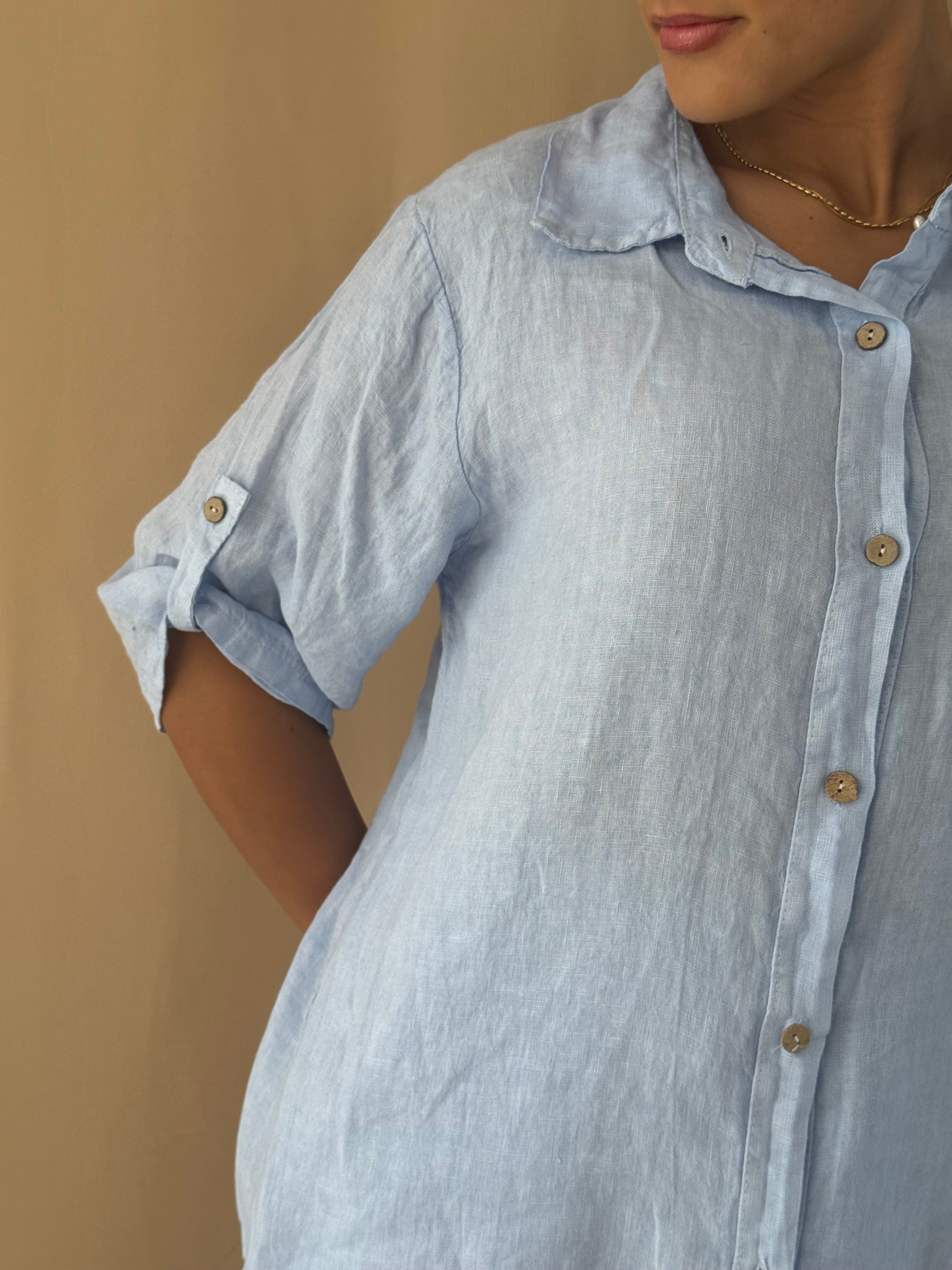 Soft Sky Linen Set