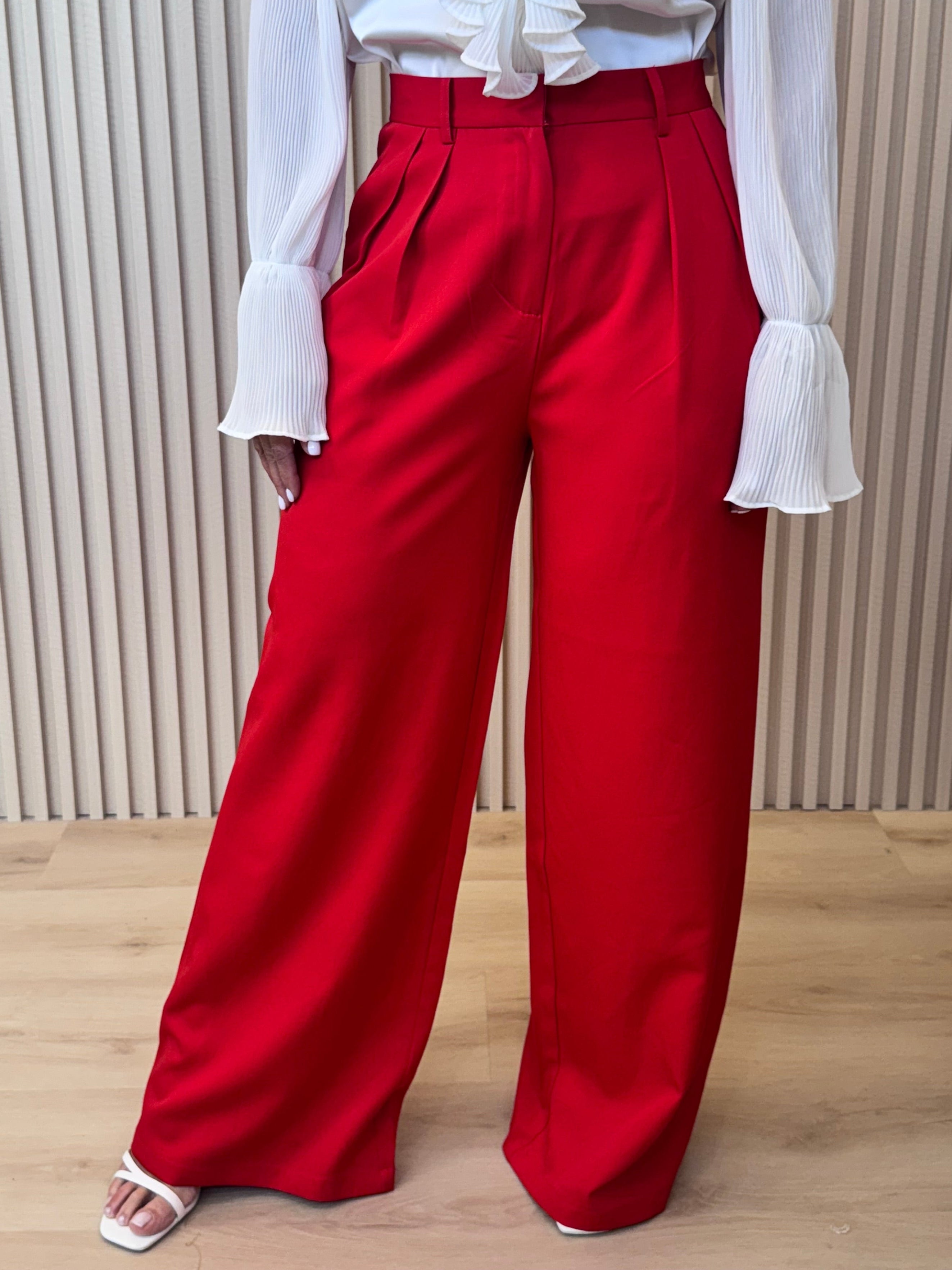 High Waist Pleated Pant