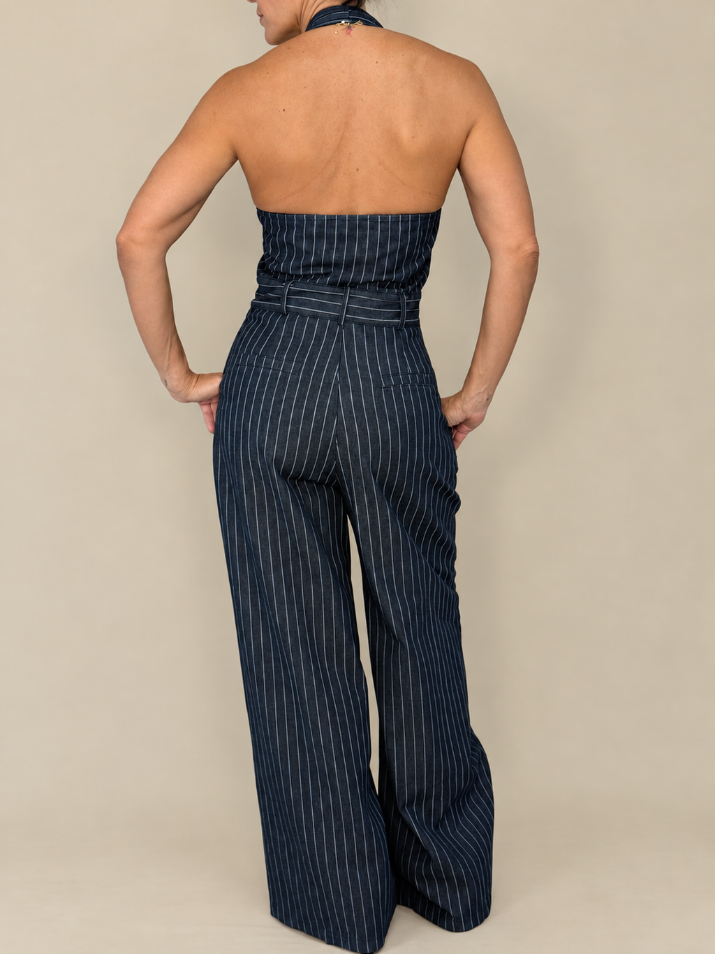 Striped Jumpsuit