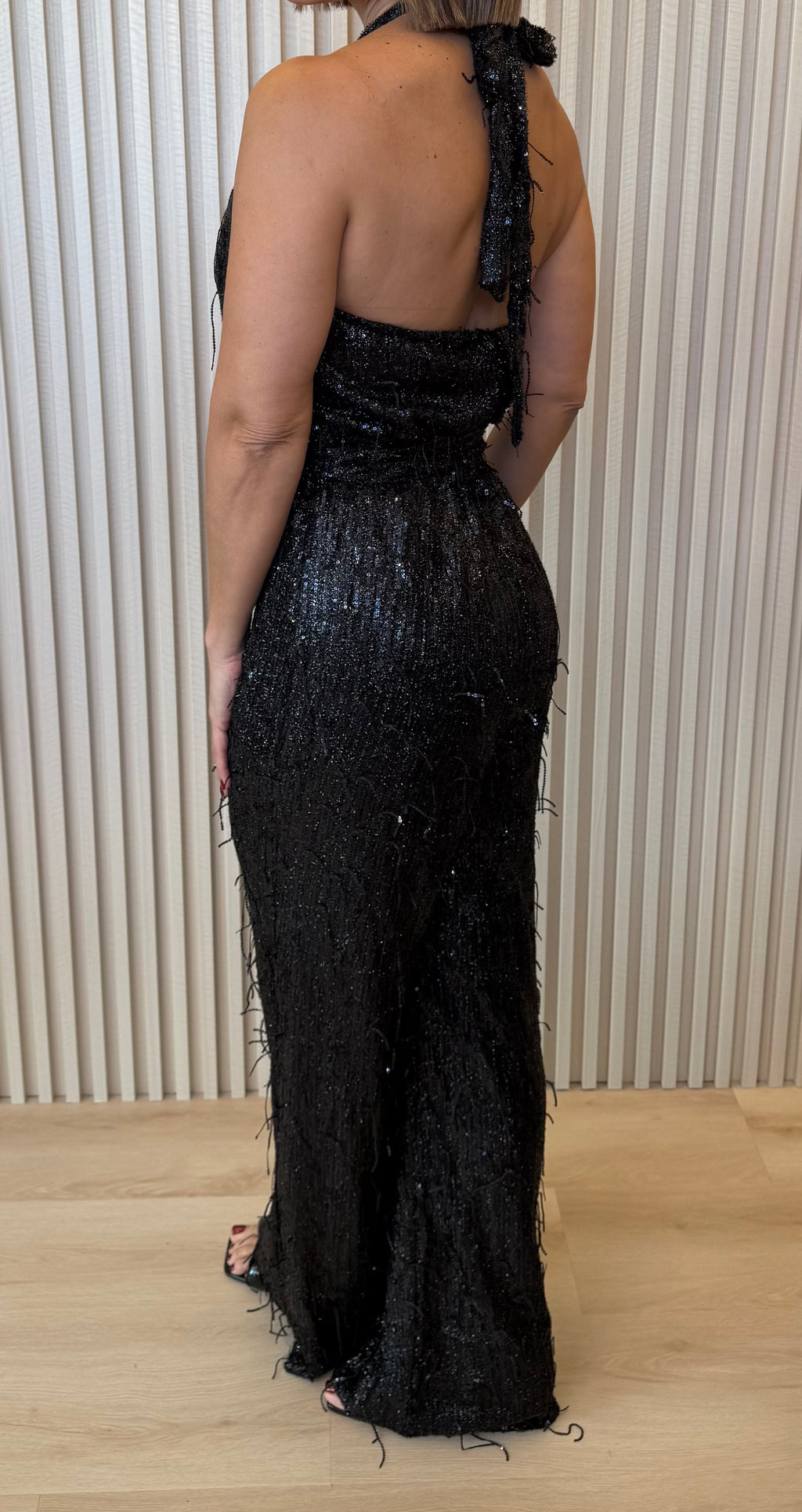 Shimmer Fringe Jumpsuit