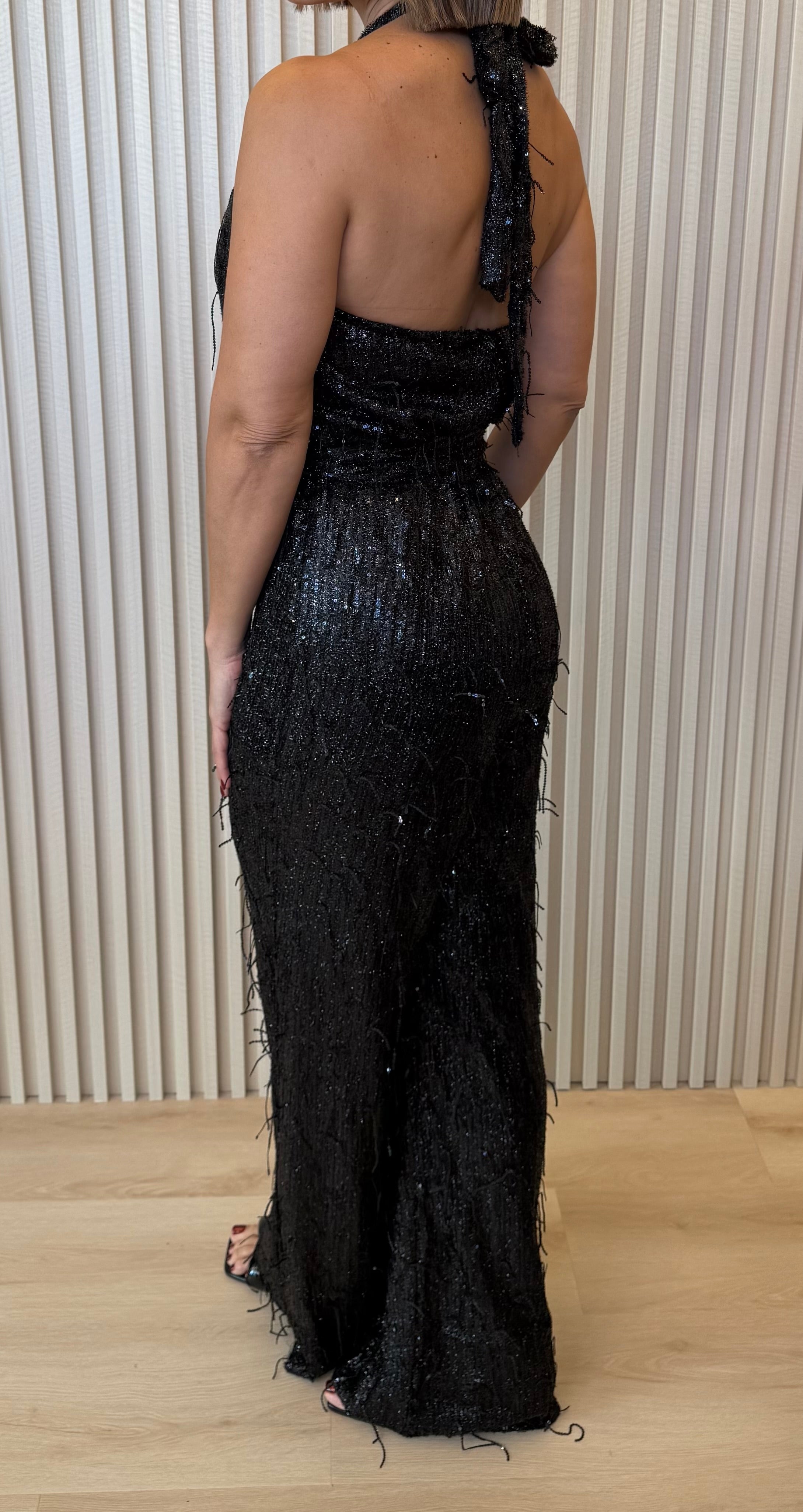 Shimmer Fringe Jumpsuit