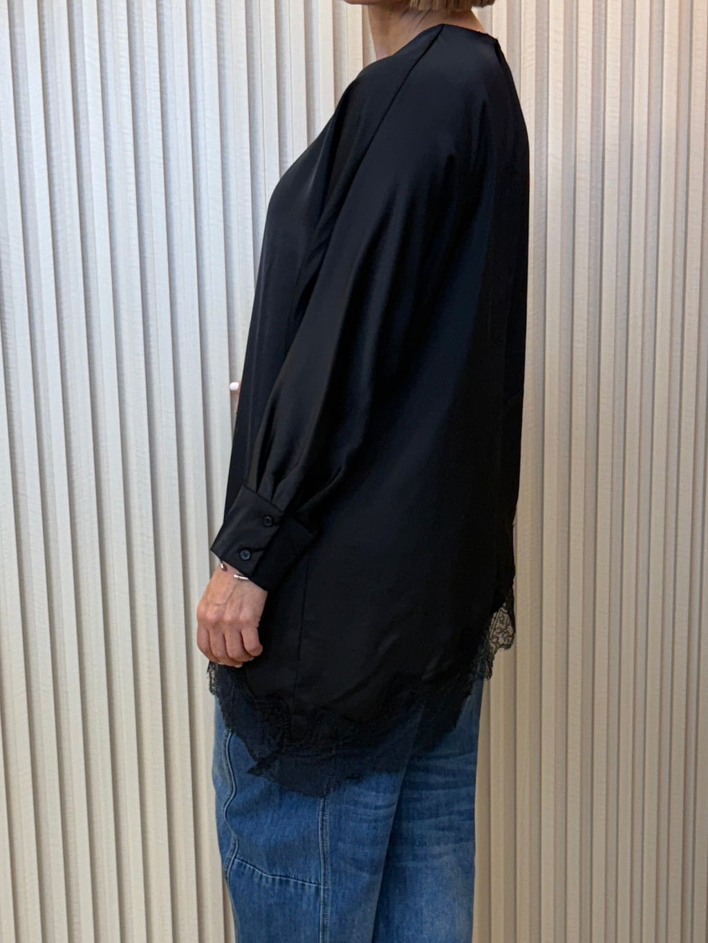 Asymmetric Lace Blouse