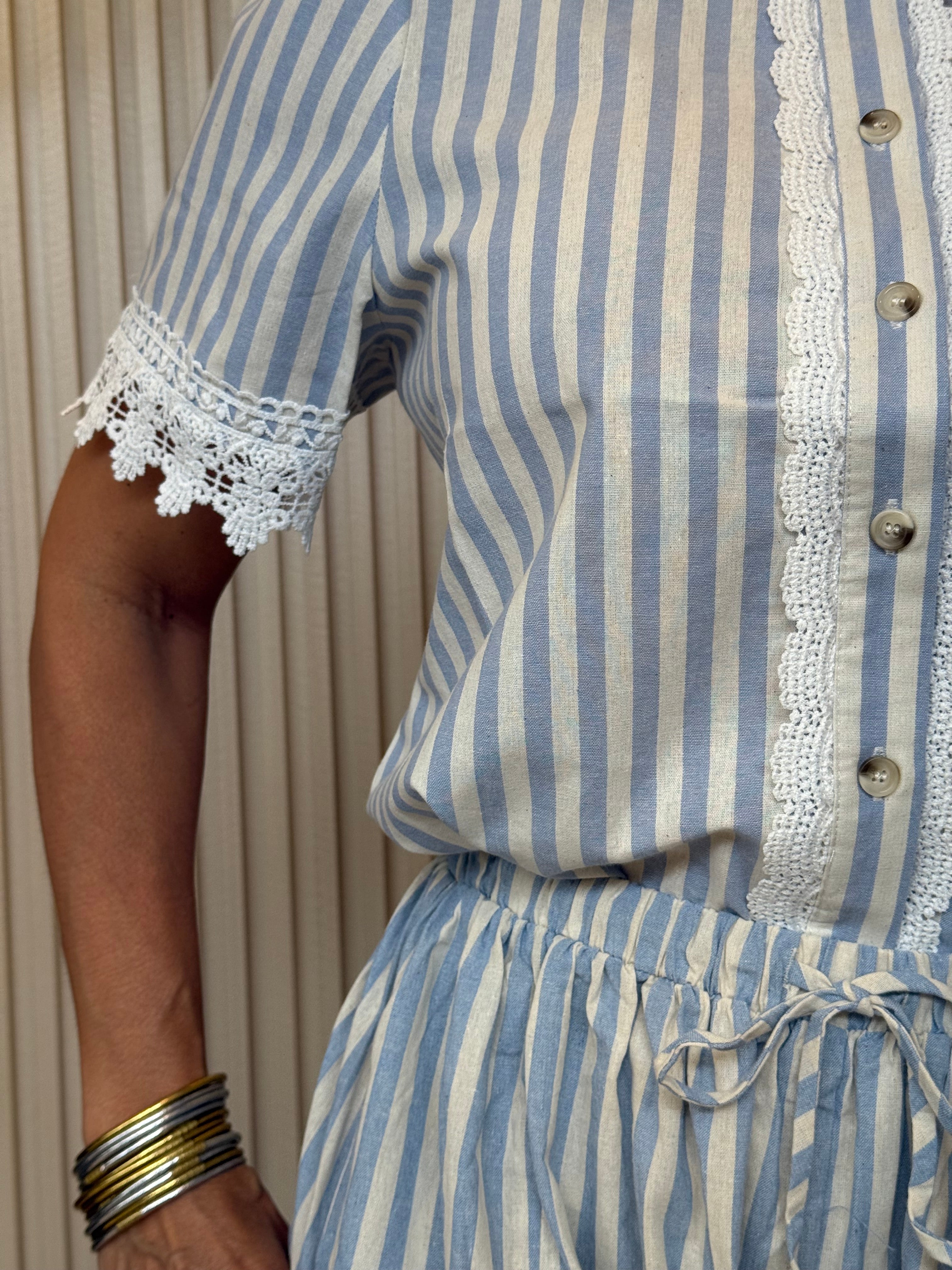 Barrel Stripe Lace Set