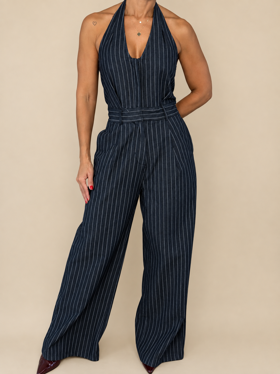 Striped Jumpsuit