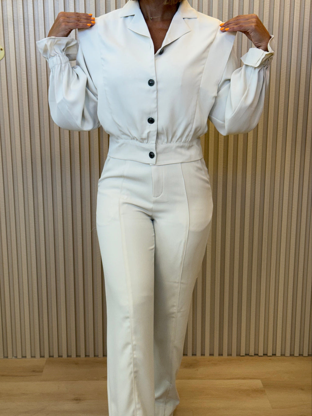 Collared Jacket & Pant Set