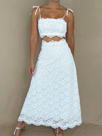 Lace Maxi Skirt Set