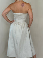 ONE SIZE Strapless Belted Midi Dress
