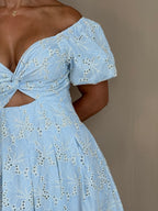 Puff Sleeve Maxi Dress