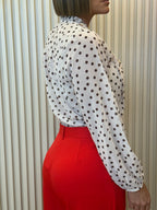 Ruffled Sheer Blouse