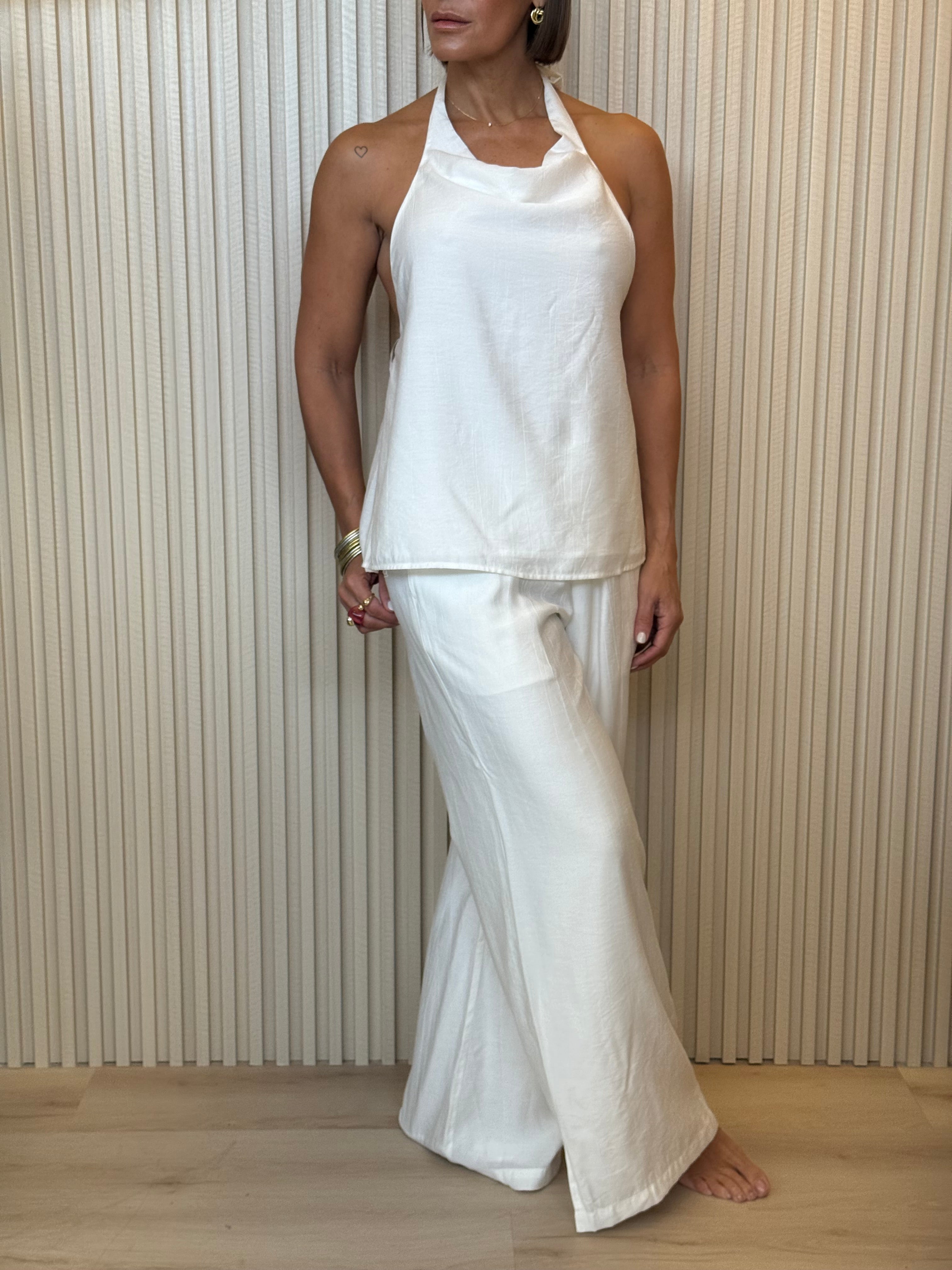 Ladies Woven Halter Set