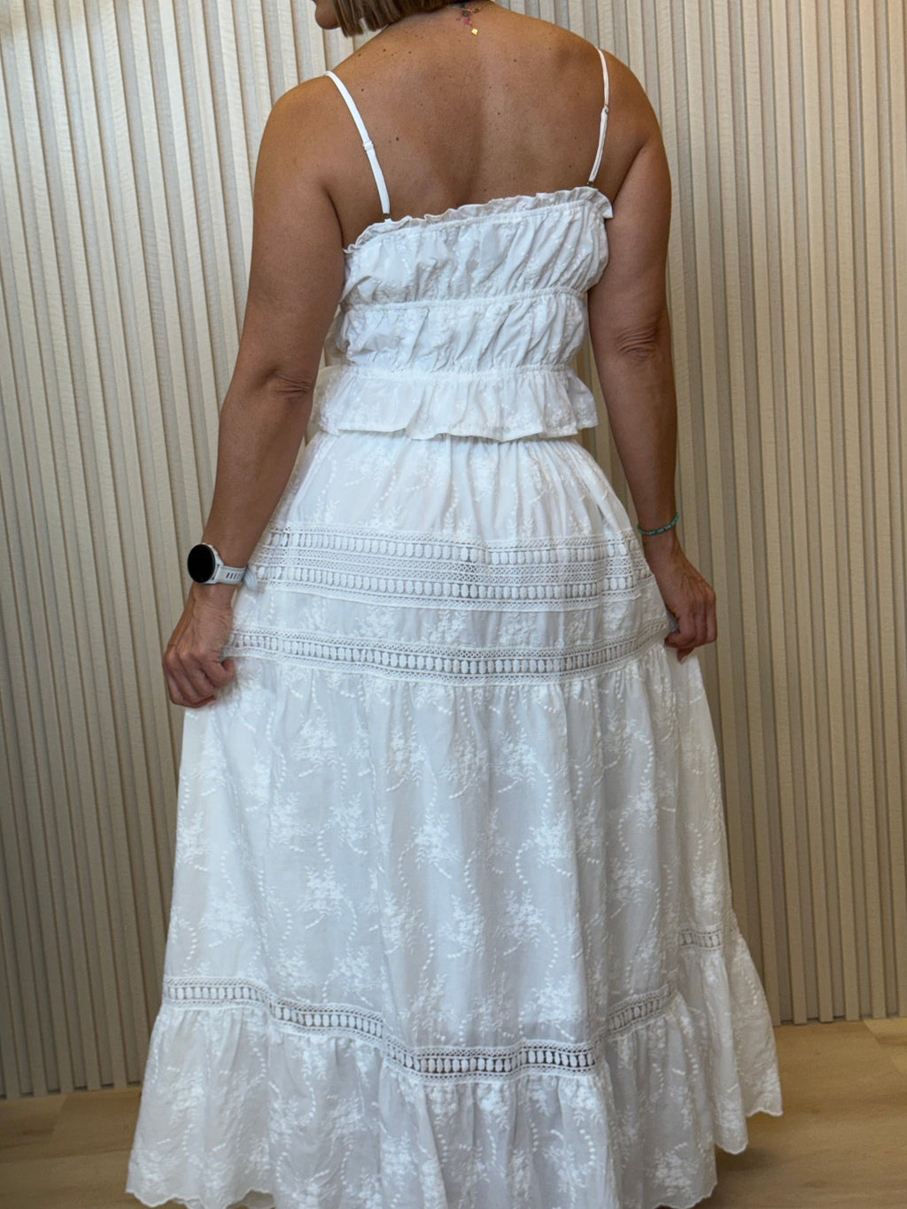 Embroidered White Set