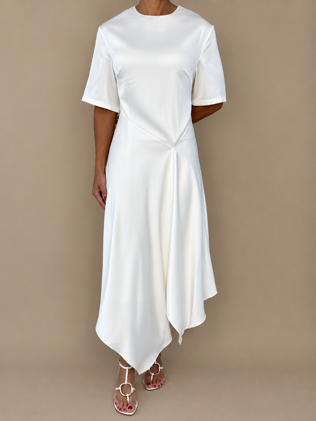 Satin Asymmetrical Dress