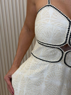 Braid Cotton Midi Dress