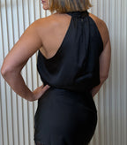 Halter Top with Silver Beads