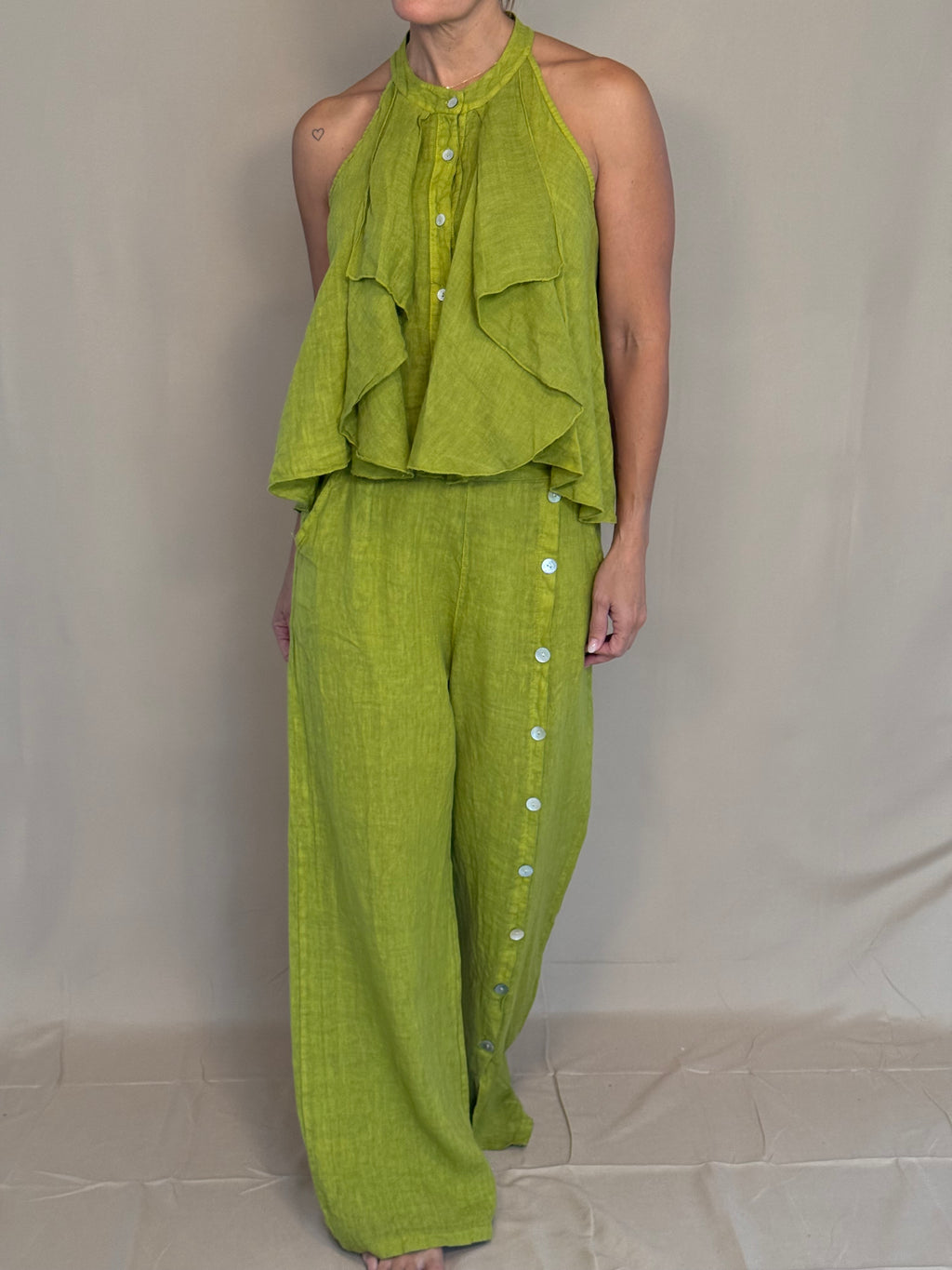 Pistachio Linen Muse Set