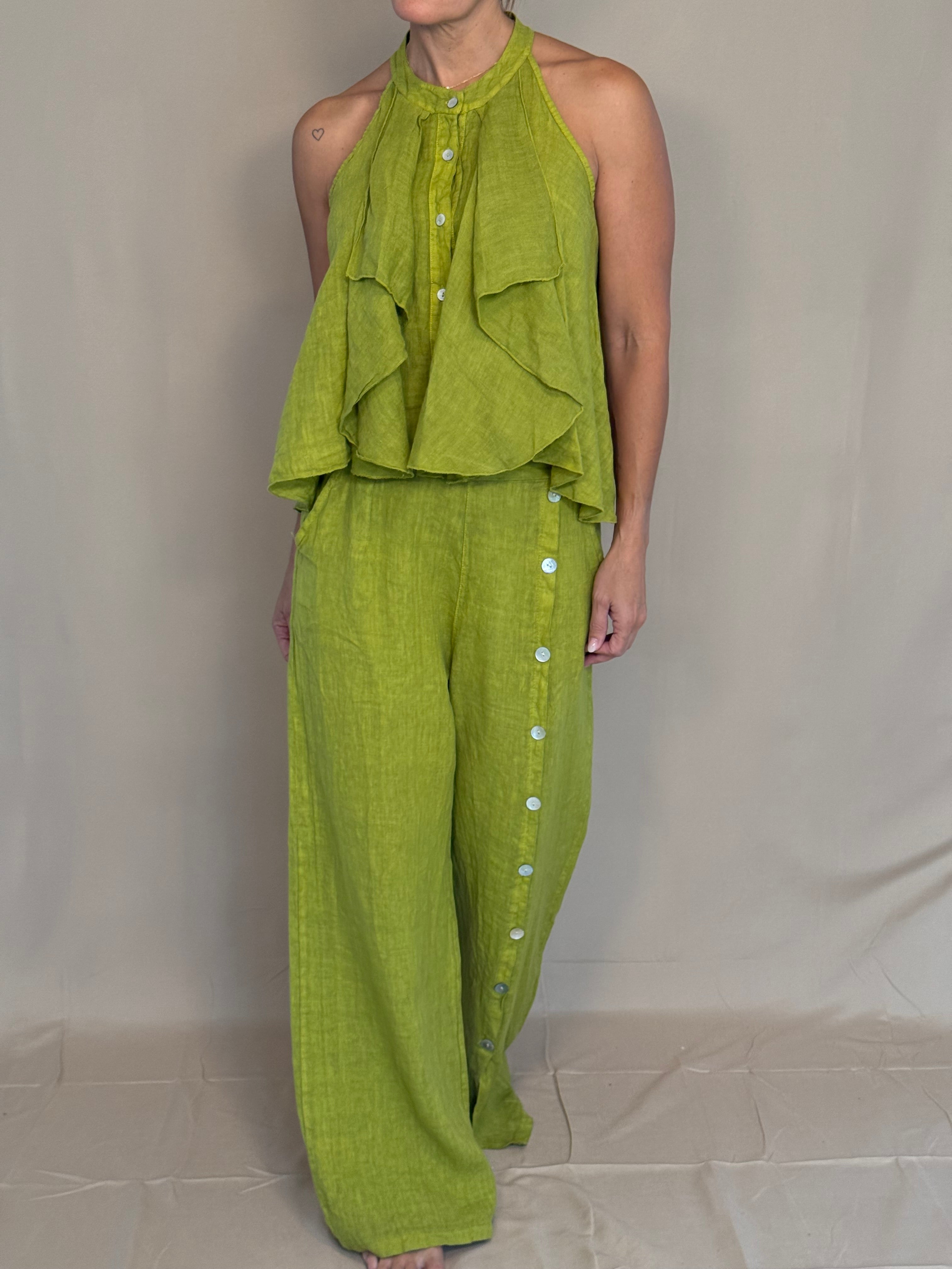 Pistachio Linen Muse Set