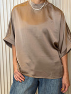 MOCK NECK OVERSIZED TOP
