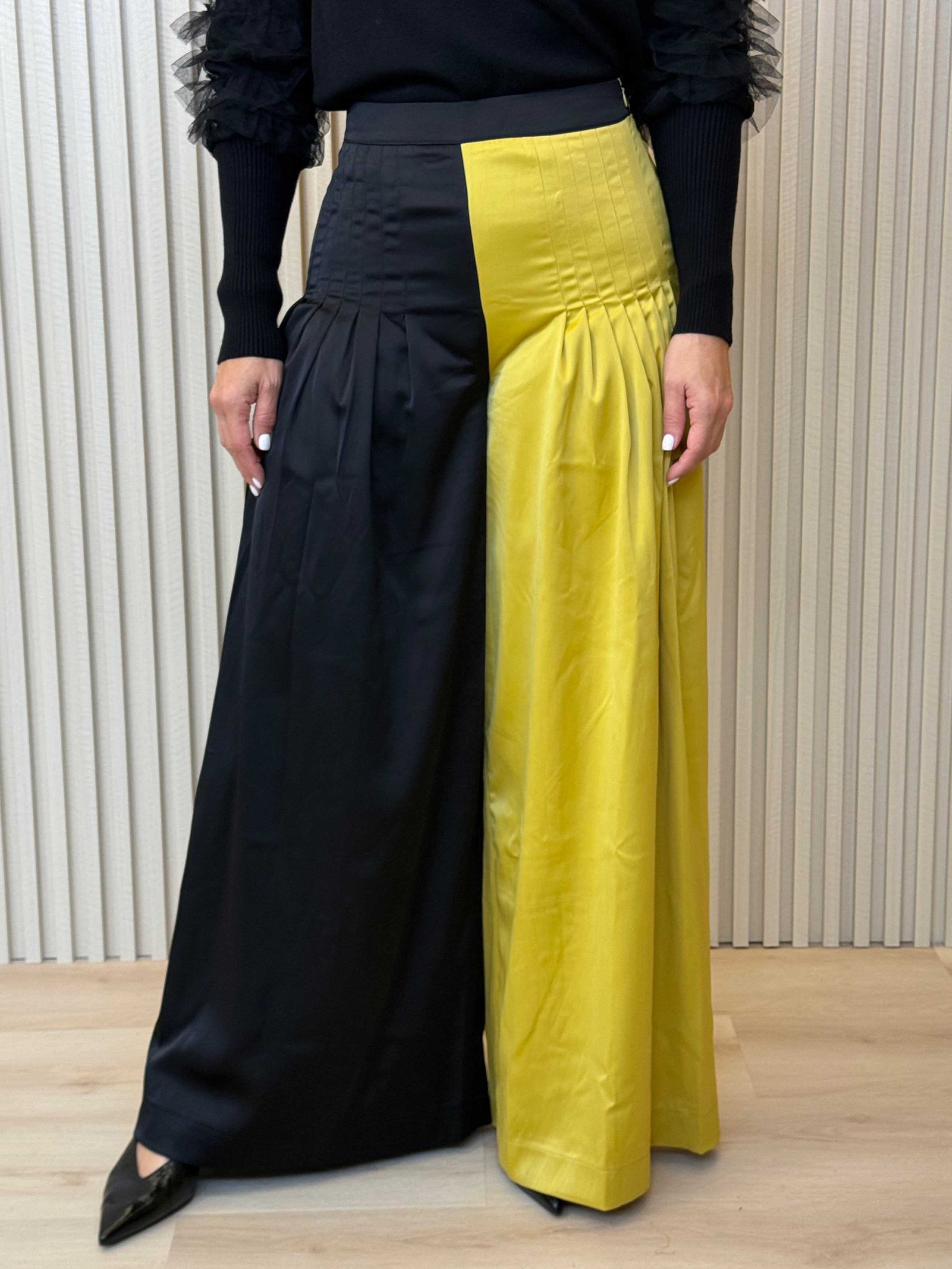 Color Block Wide Palazzo