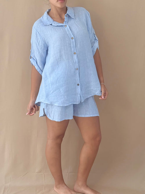 Soft Sky Linen Set
