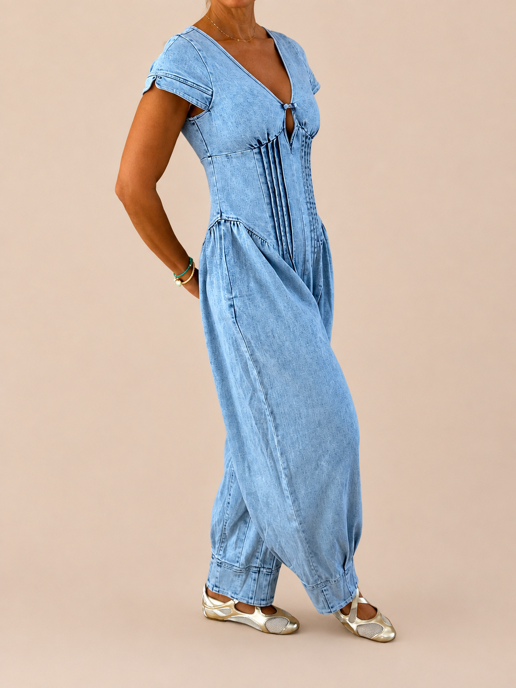Cloud Denim Jumpsuit