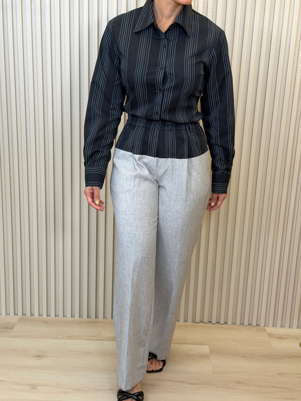 Grey/Back Open Back Set