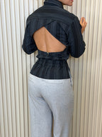 Grey/Back Open Back Set