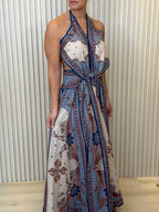 Boho Halter Neck Maxi Dress
