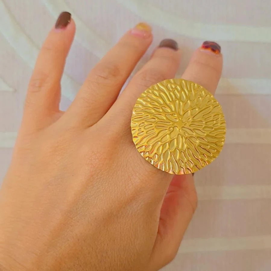 Vintage Big Round Open Ring